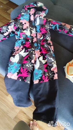 Зимний комбинезон для девочки 122 128