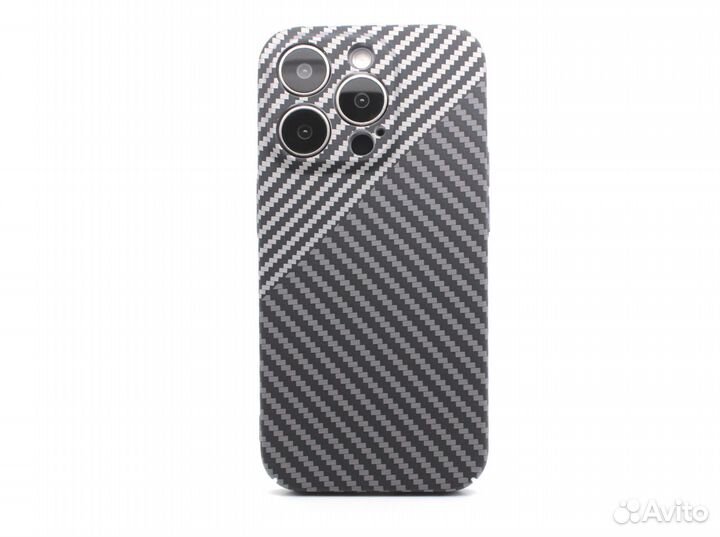 Чехол на iPhone 15 Pro/15 Pro Max Carbon