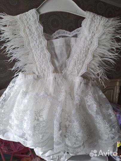 Платье боди для девочки 74 80