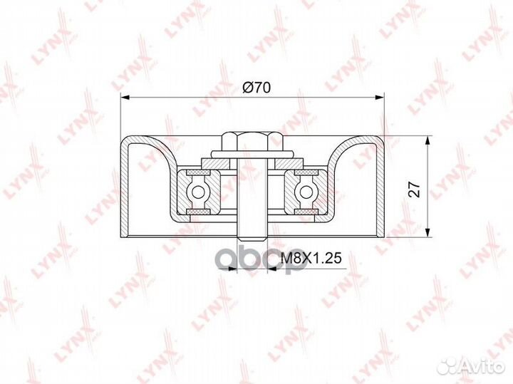 Ролик натяжной приводного ремня 0,562 PB5271 LY