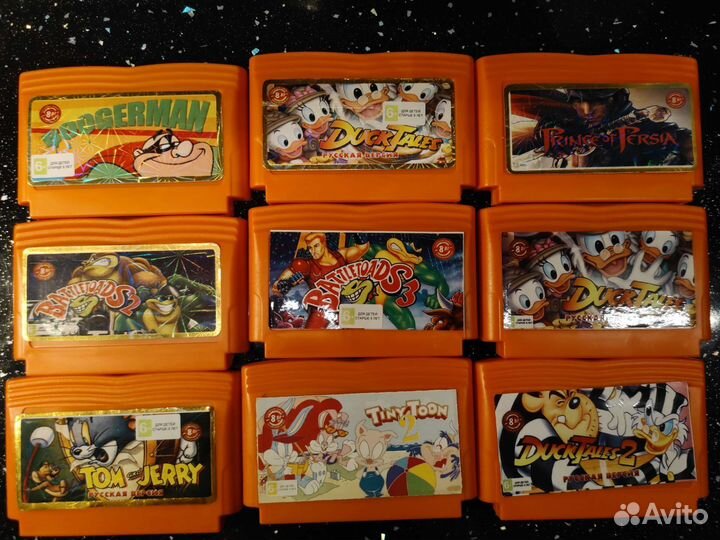 Игра Алладин и все хиты для Dendy, новый картридж