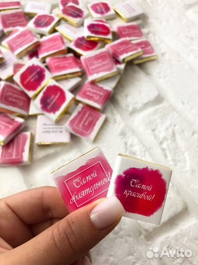 Брендированный шоколад с логотипом оптом на заказ