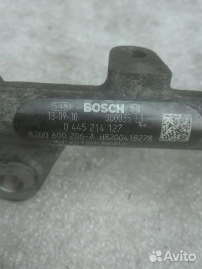 Топливная рампа Renault 1.9 DCI 8200600206; F9Q