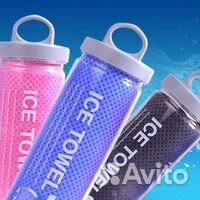 Охлаждающее полотенце розовое