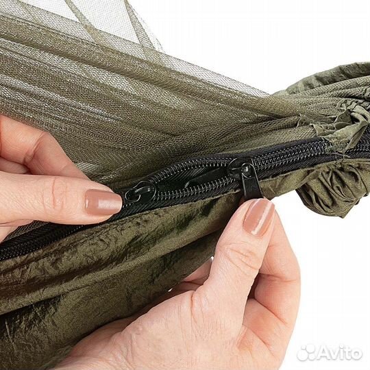 Гамак без планок 140 х 260 см с москитной сеткой