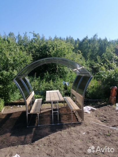 Беседка дачные из поликарбоната