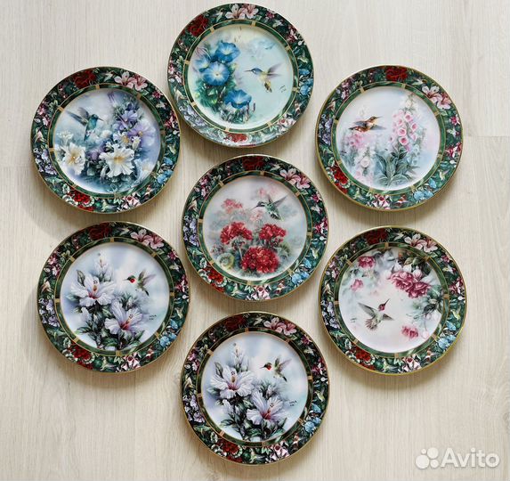 Lena Liu тарелка декоративная Колибри