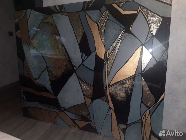 Картина акриловыми красками на холсте 150*120