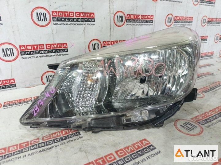 Фара левая toyota vitz