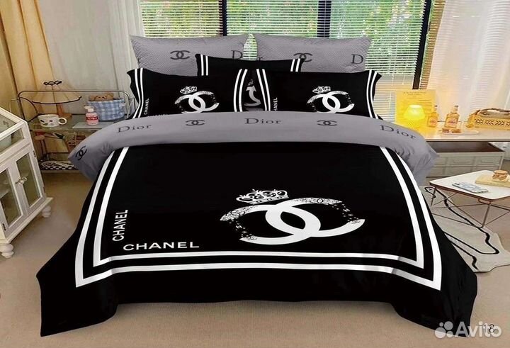 Постельное белье сатин евро