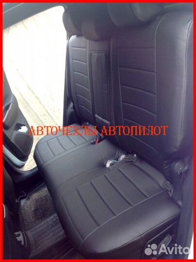 Чехлы Автопилот Kia Sportage 5 из экокожи чёрные