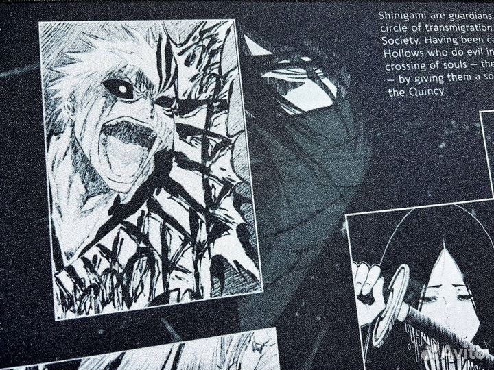Большой кастомный коврик для мыши жаккард Bleach