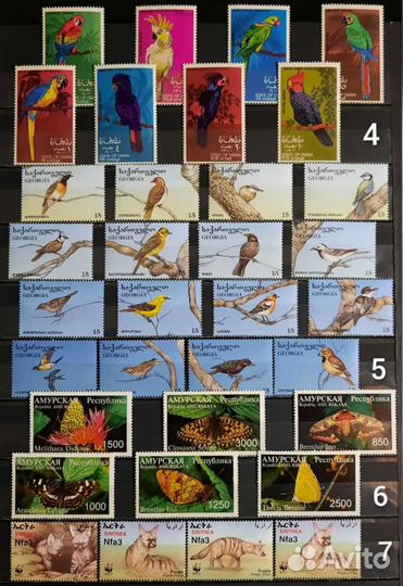 Коллекция фауна 60-90х 11 (чистые )