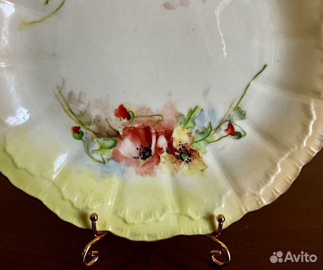 Антикварная тарелка. Диаметр -22 см. Nautilus