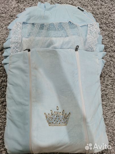 Конверт на выписку для мальчика весна/ осень