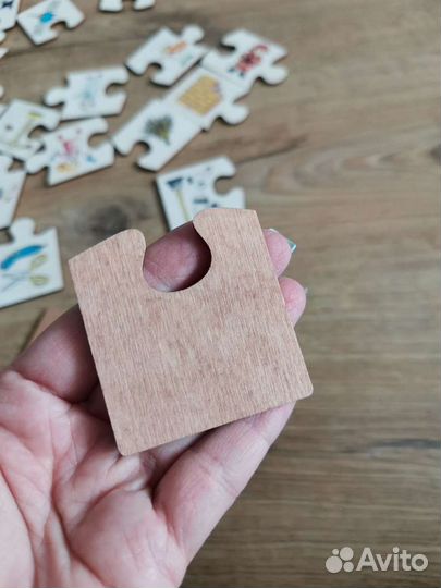 Деревянный пазл ассоциации Профессии