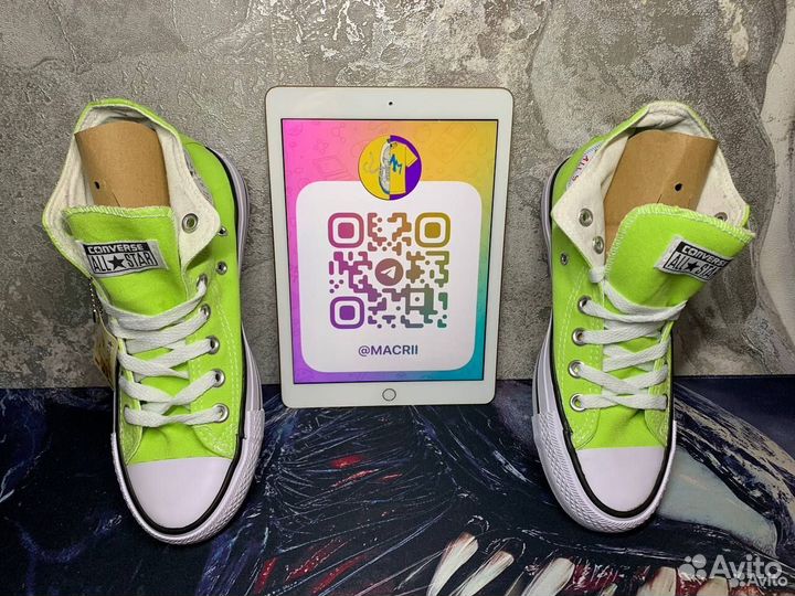 Converse All Star зеленые