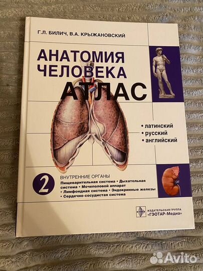 Атлас анатомии человека Билич 2 том