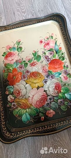 Поднос Жостовская роспись(большой)