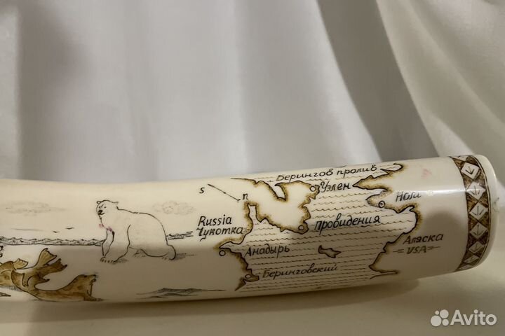 Клык моржа имитация