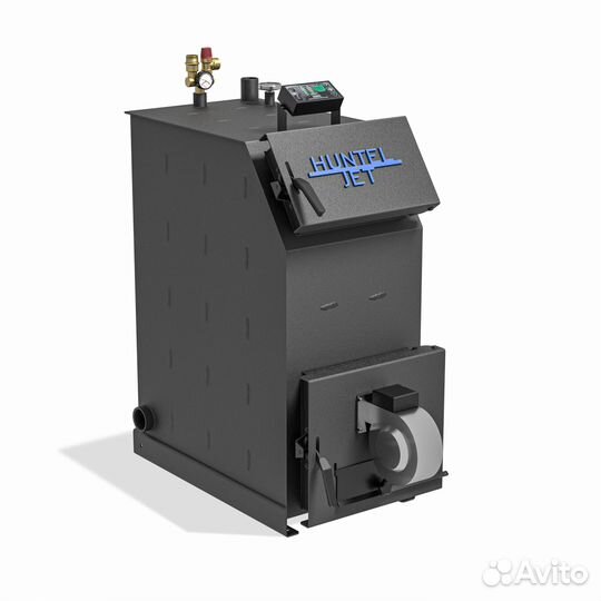 Твердотопливный котёл с увеличенной топкой