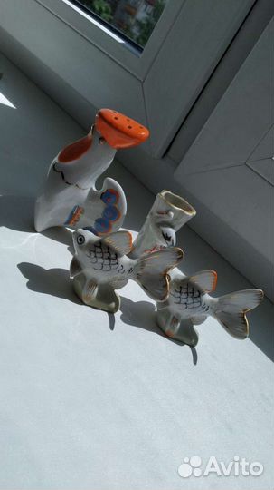 Статуэтки и посуда СССР фарфор