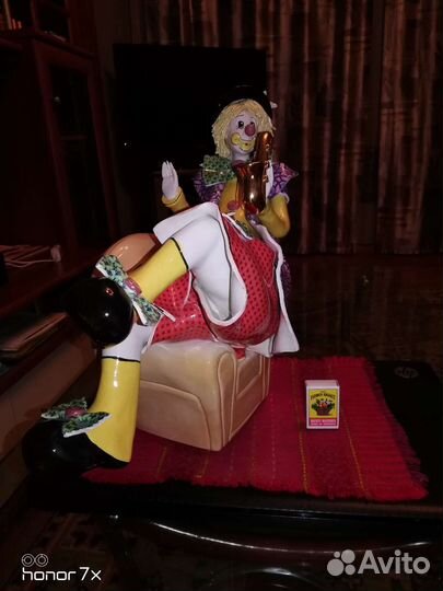 Фарфор.Паяц с саксафоном Флоренция - Италия