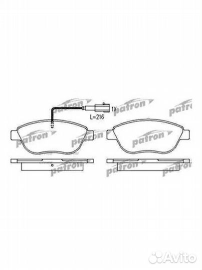 Колодки тормозные дисковые передние Fiat Bravo Sti