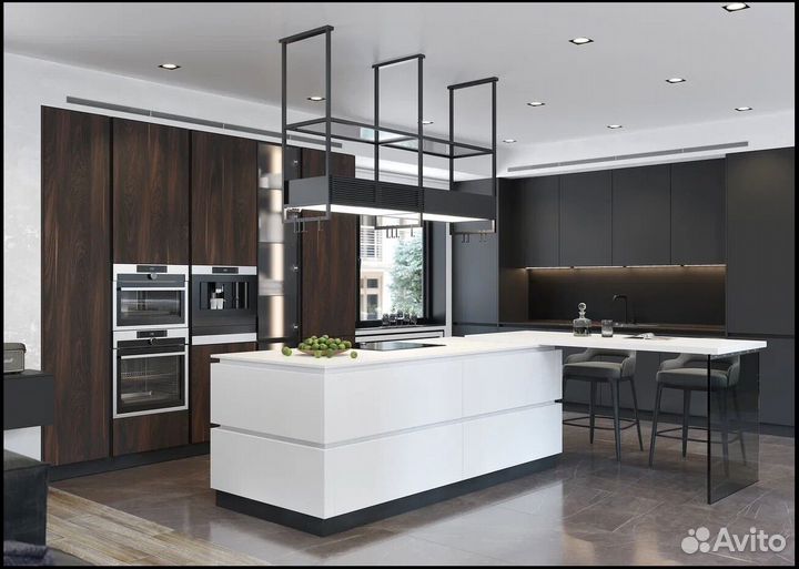 Модульная кухня под потолок