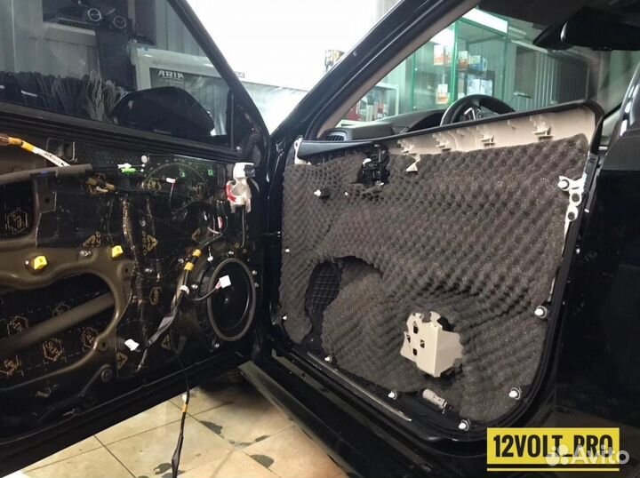 Шумоизоляция автомобиля потолок двери пол крыша