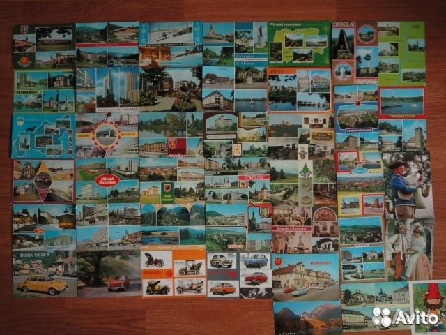 Карманные календари. Иностранные открытки. Марки
