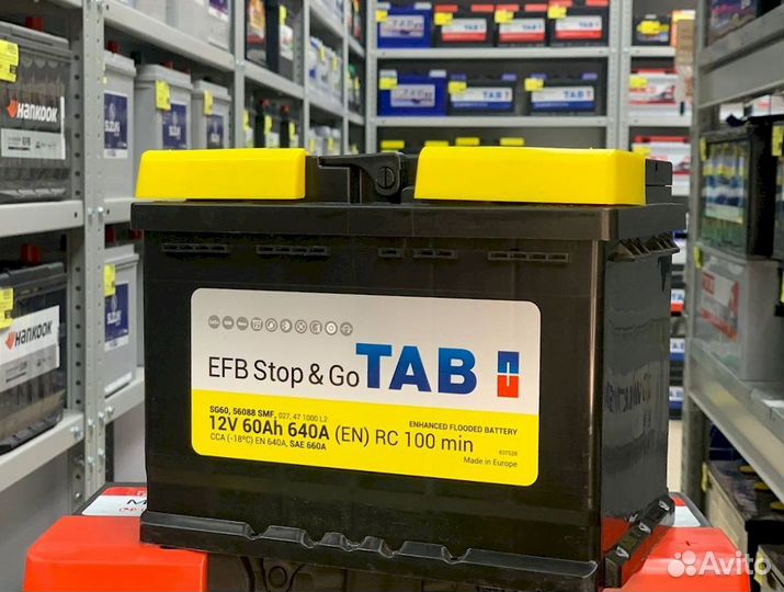 Аккумулятор новый TAB EFB 60Ач