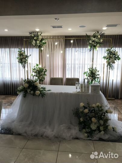 Оформление зала для свадьбы