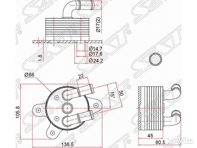 Радиатор масляный АКПП 3 (Axela)
