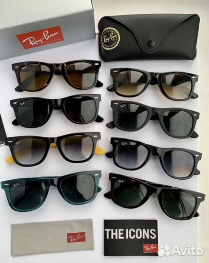 Солнцезащитные очки ray ban wayfarer (с защитой)