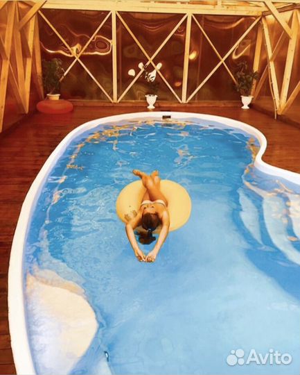 Баня с бассейном