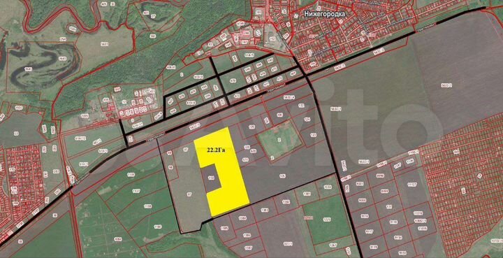 Участок 22,2 га (СНТ, ДНП)