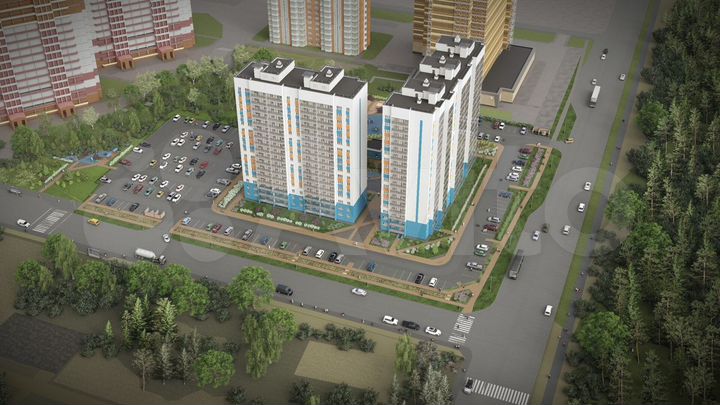 2-к. квартира, 59,1 м², 13/17 эт.