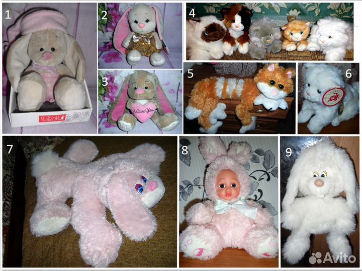 Милые зайчата,котята и авторские игрушки