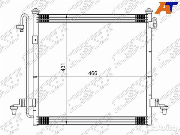 Радиатор кондиционера mitsubishi L200