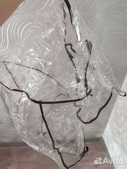 Дождевик на прогулочную коляску трость капелла