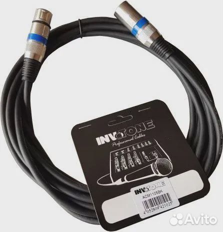 Кабель XLR - XLR invotone ACM1105/BK 5м