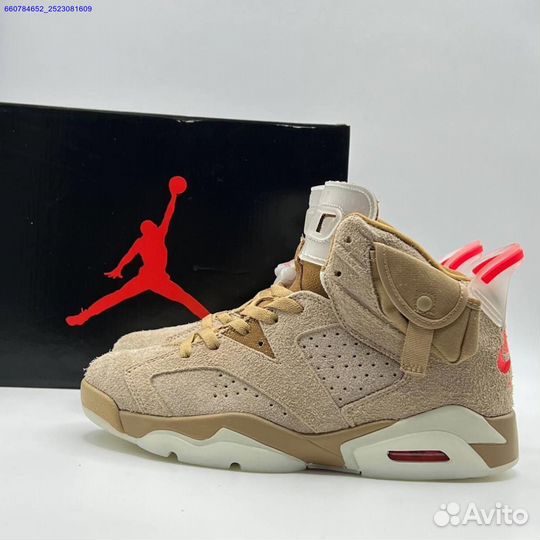 Кроссовки Nike Air Jordan 6 Retro x Travis Scott (Арт.97185)