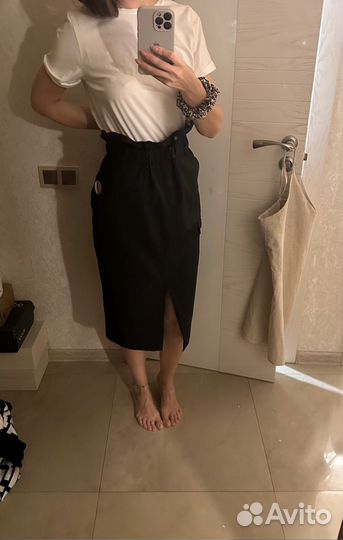 Юбка офисная миди