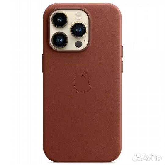 Чехол Apple Leather Case для iPhone 14 Pro