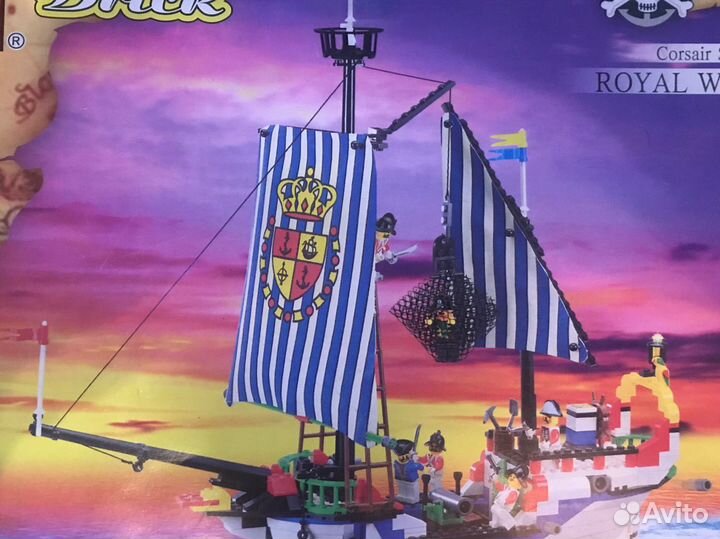 Lego пиратский корабль
