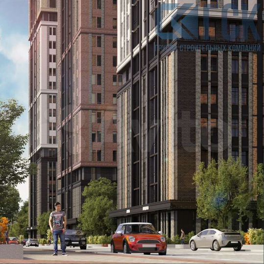 2-к. квартира, 49,8 м², 6/21 эт.