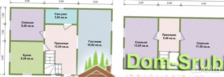 Ефремов. Дом из бруса Д-14 (6х9). Строим в Срок