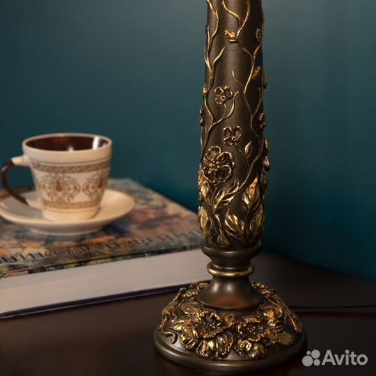 Настольный светильник Лето Шебби Бронза