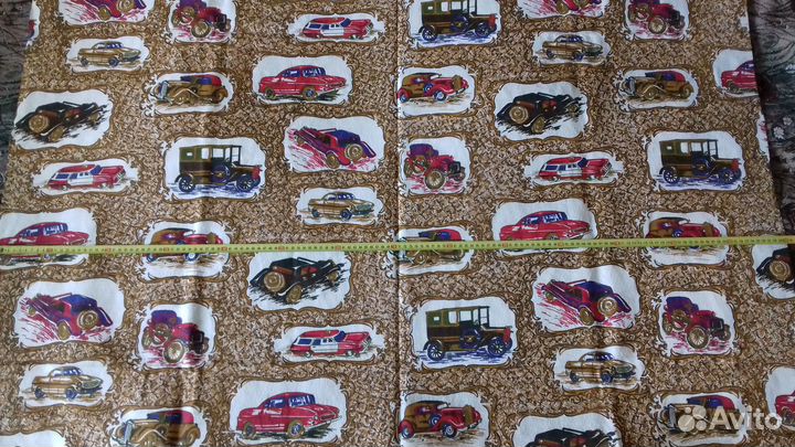 Отрез лен с выработкой про-во ГДР времен СССР